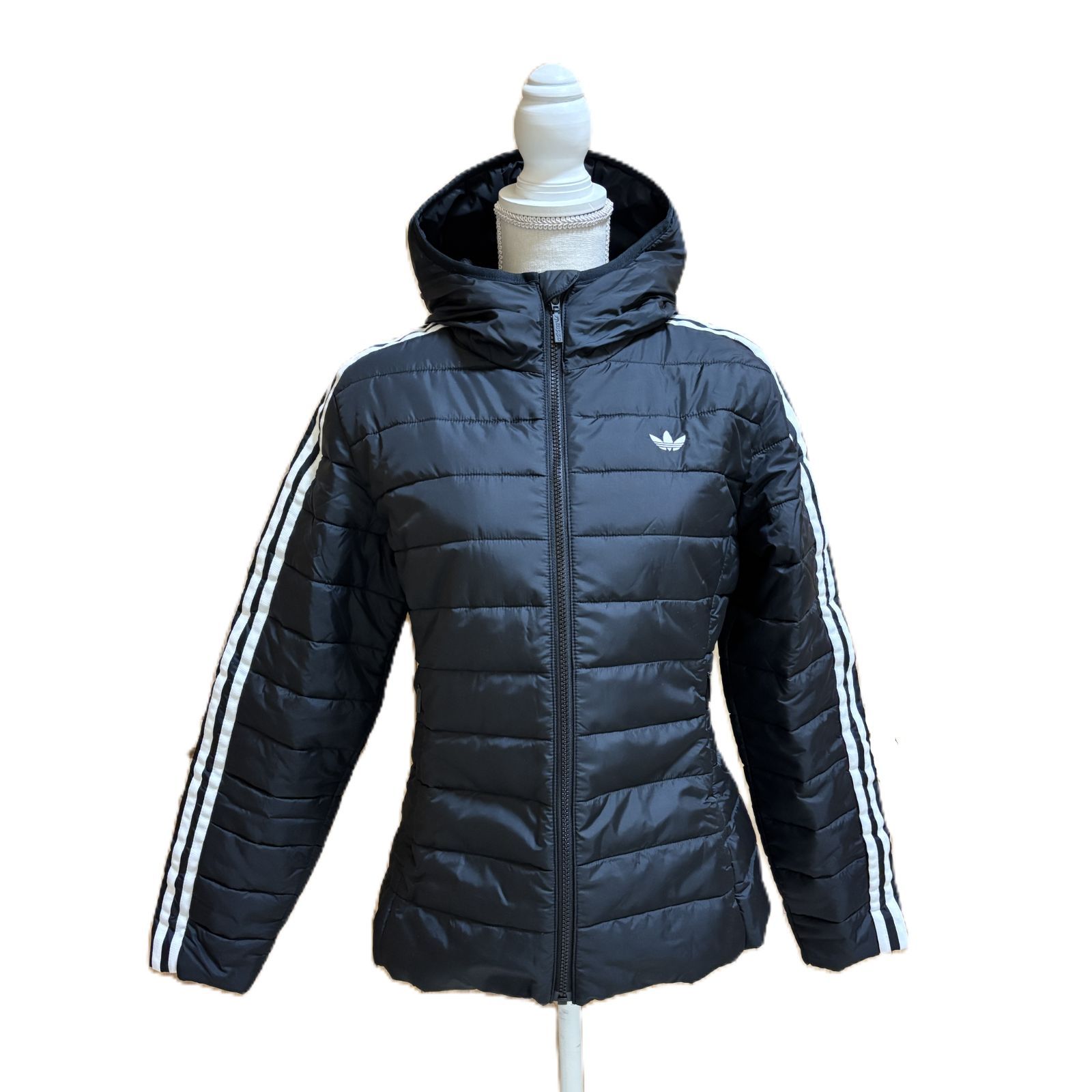 新品】adidas フード付きプレミアムスリムジャケット ブラック XL 