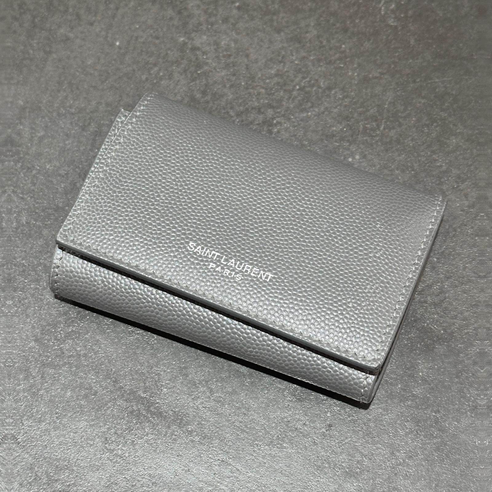 SAINT LAURENT PARIS レザー キーケース サンローラン グレー F