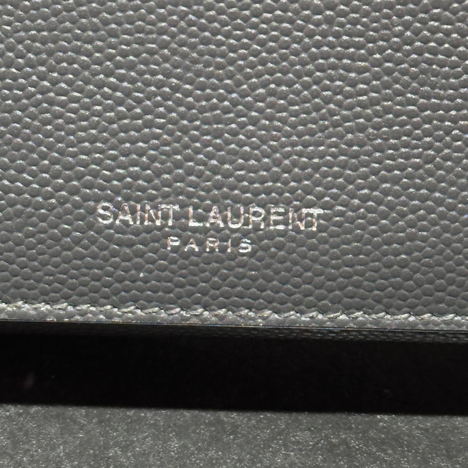 SAINT LAURENT PARIS レザー キーケース サンローラン グレー F