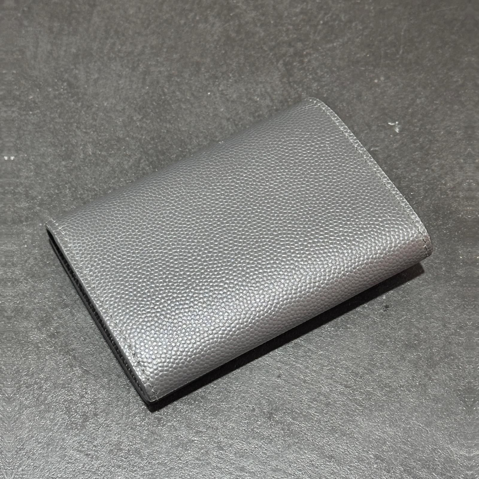 SAINT LAURENT PARIS レザー キーケース サンローラン グレー F