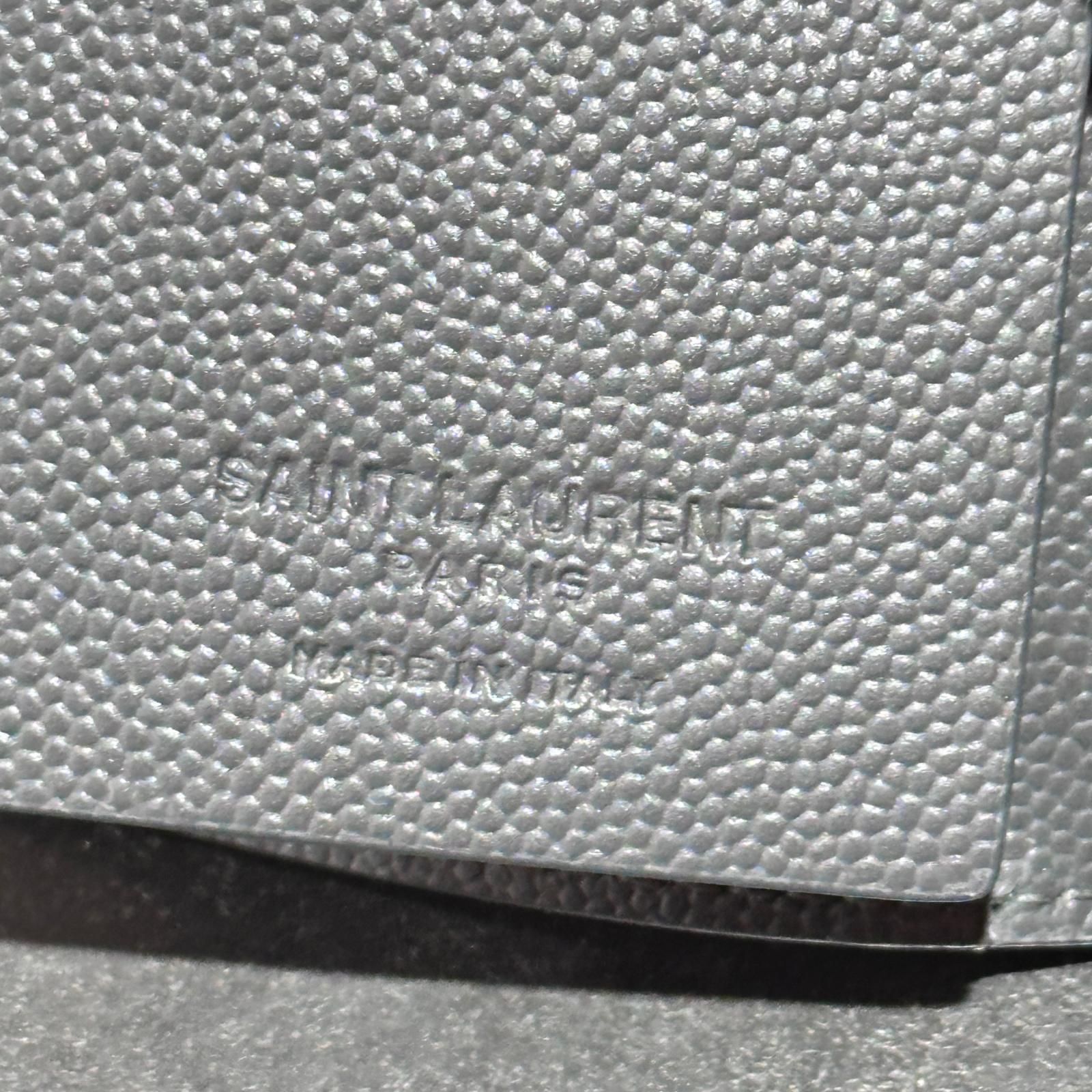 SAINT LAURENT PARIS レザー キーケース サンローラン グレー F