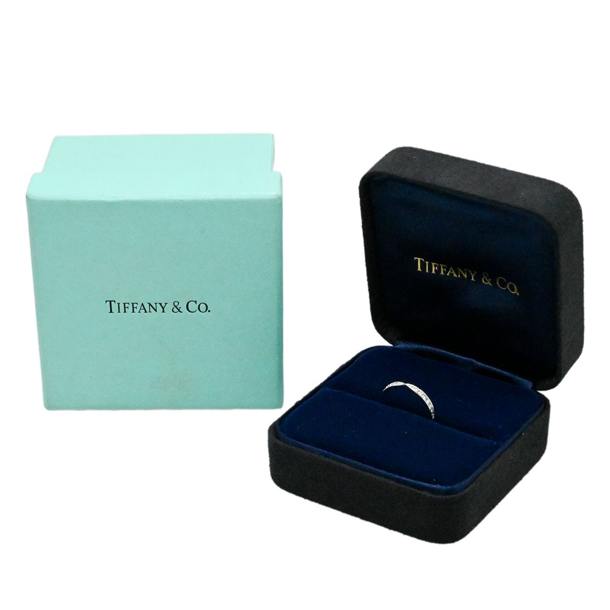 ティファニー TIFFANY & Co. Pt950 プラチナ ダイヤ ハーモニーリング 