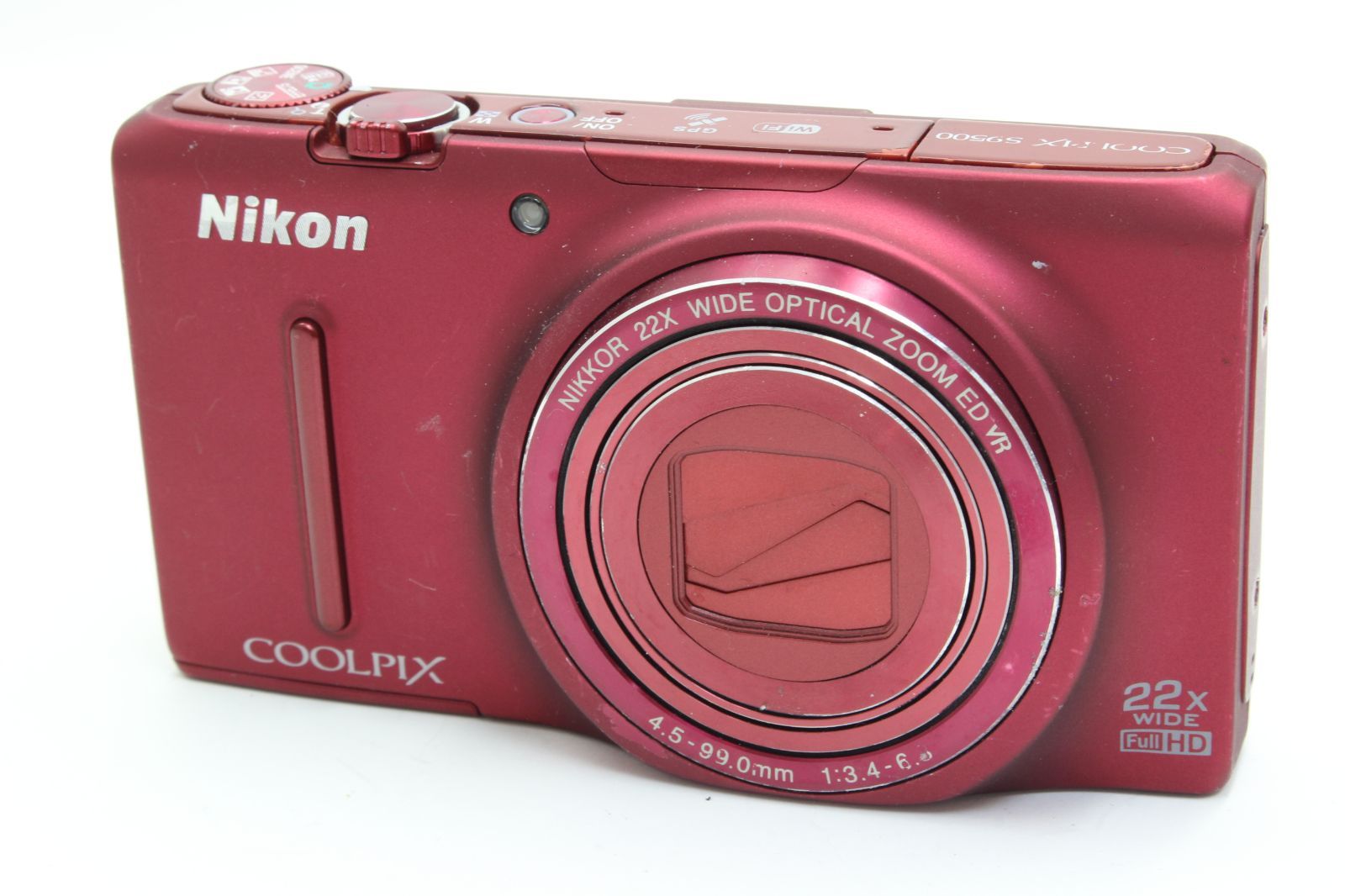 B (並品) Nikon ニコン COOLPIX S9500 レッド 初期不良返品無料 12-83