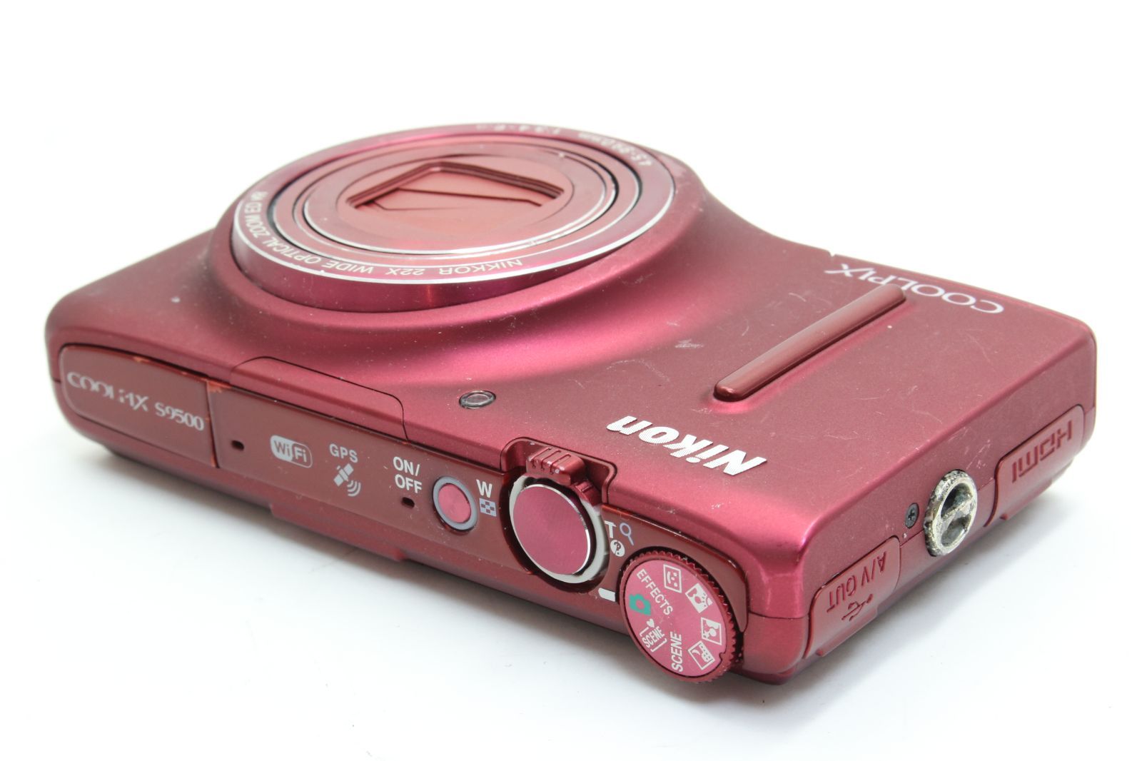 B (並品) Nikon ニコン COOLPIX S9500 レッド 初期不良返品無料 12-83