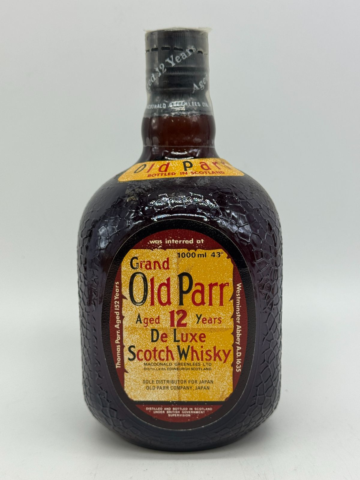 Grand Old Parr De Luxe Scotch Whisky グランド・オールドパー