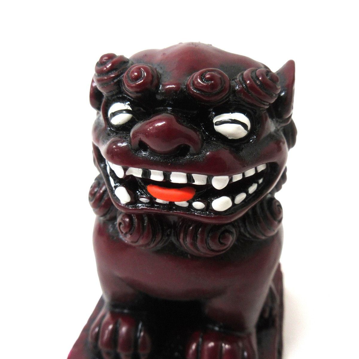 匿名配送込み　‼️限定再値下げ→ 素晴らしい石彫刻　玉獅子　厄除け　家内安全　置物 ポリ獅子(笑顔/座) 1個 単品 選べる3色 魔除け 厄除け 沖縄グッズ