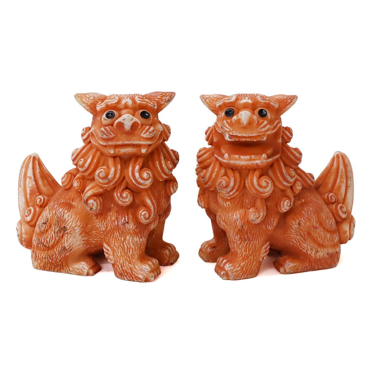 シーサー 55mm 招福レギュラー獅子(座) シーサー ウェザリングタイプ 1個 単品