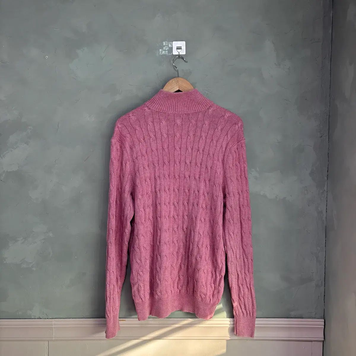 ポロラルフローレン ケーブル編み ハーフジップ ピンク - メルカリ