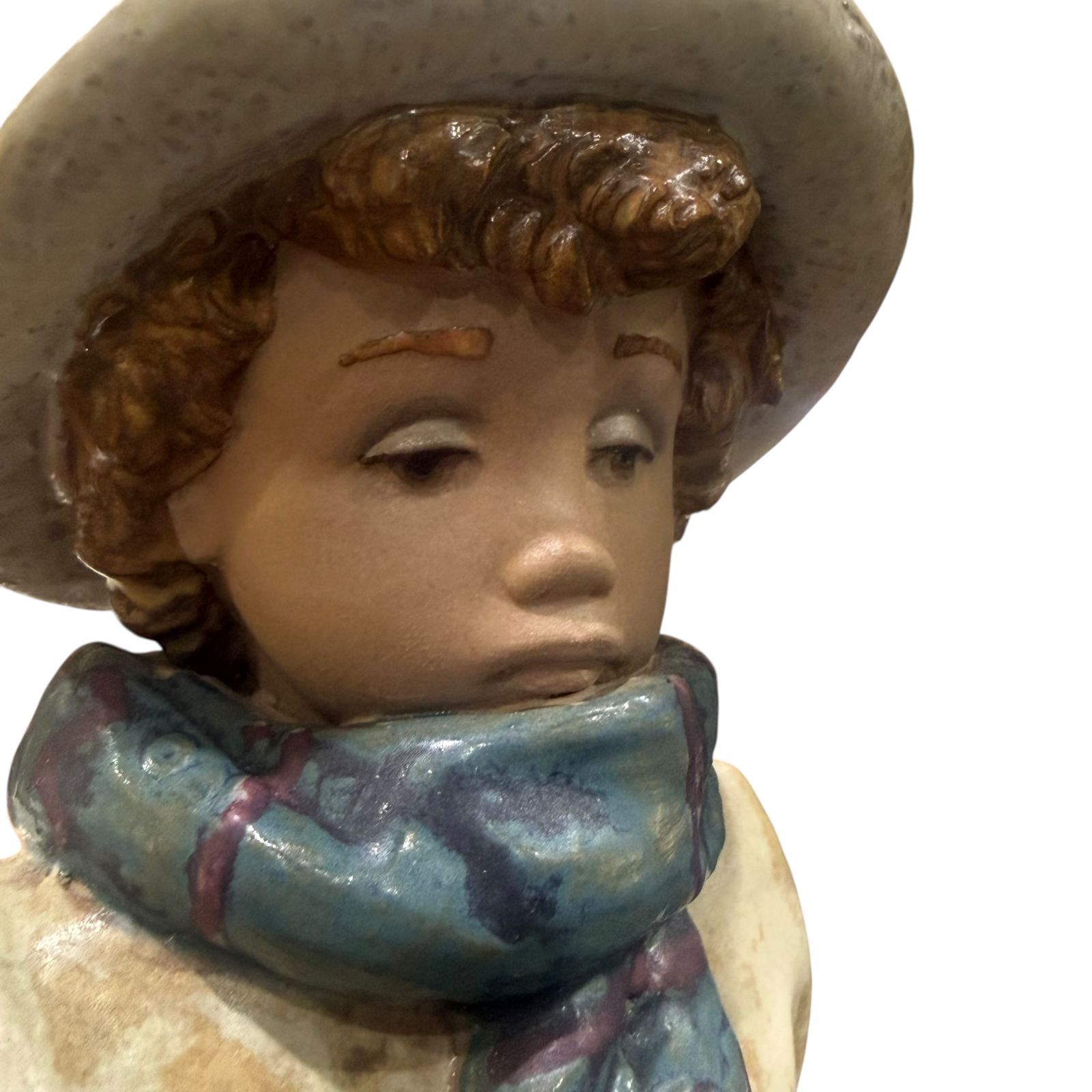 ○LLADRO○リヤドロ 2242 寒い日の登校 フィギュリン グレス 中古