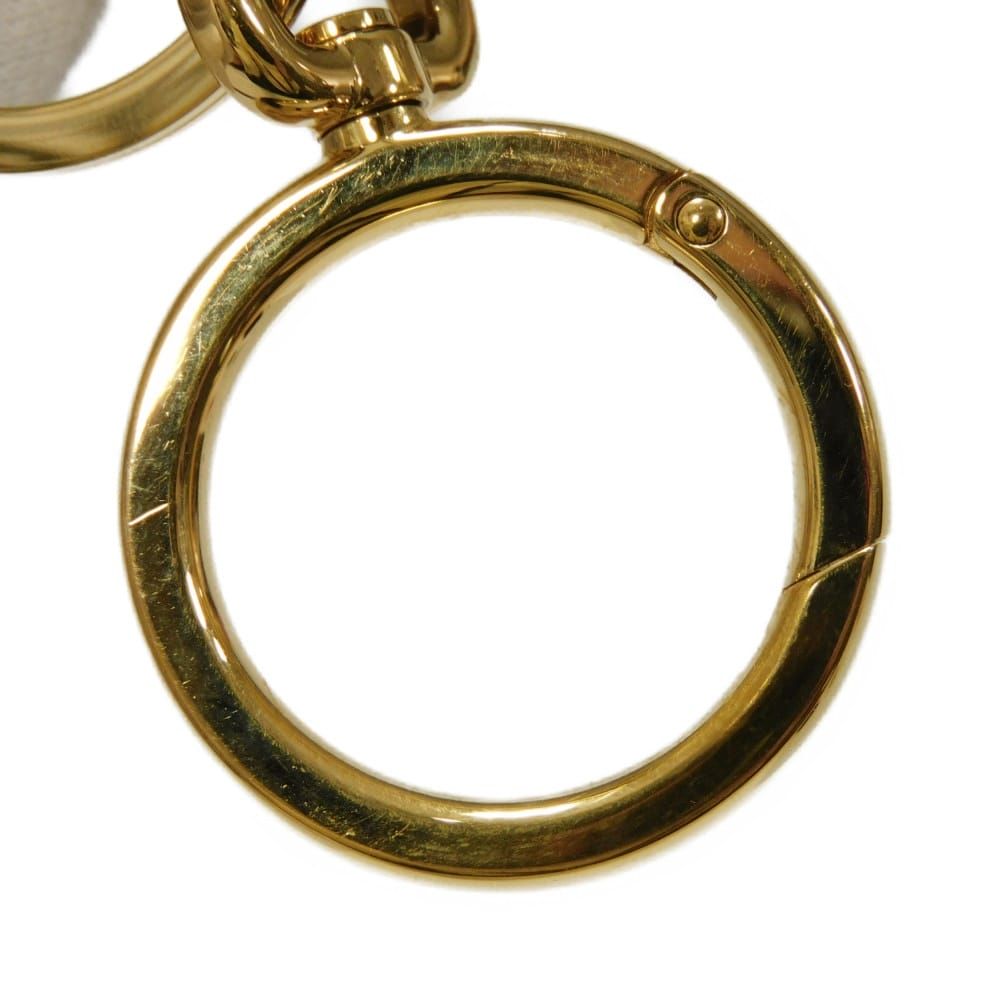 LOEWE ロエベ アナグラム チャーム クラシック カーフ ブラウン