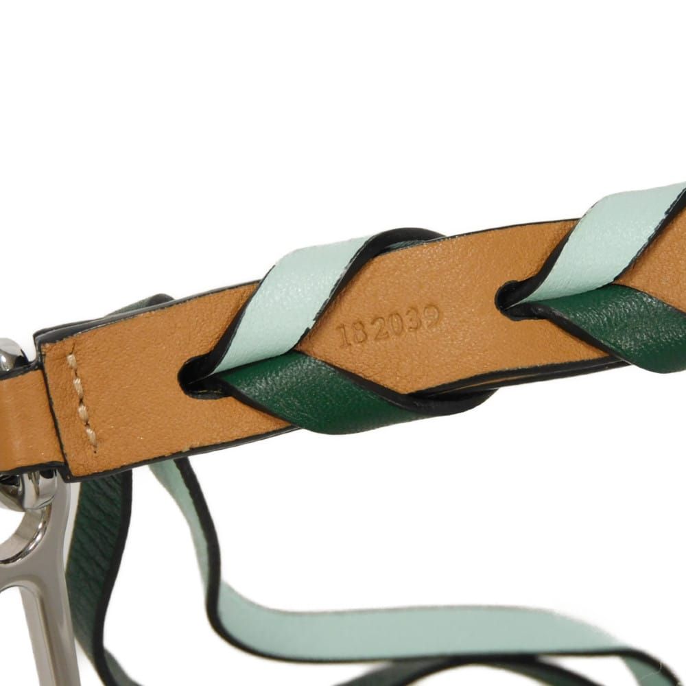 LOEWE ロエベ シン ブレイデッド ストラップ 編み込み ブラウン