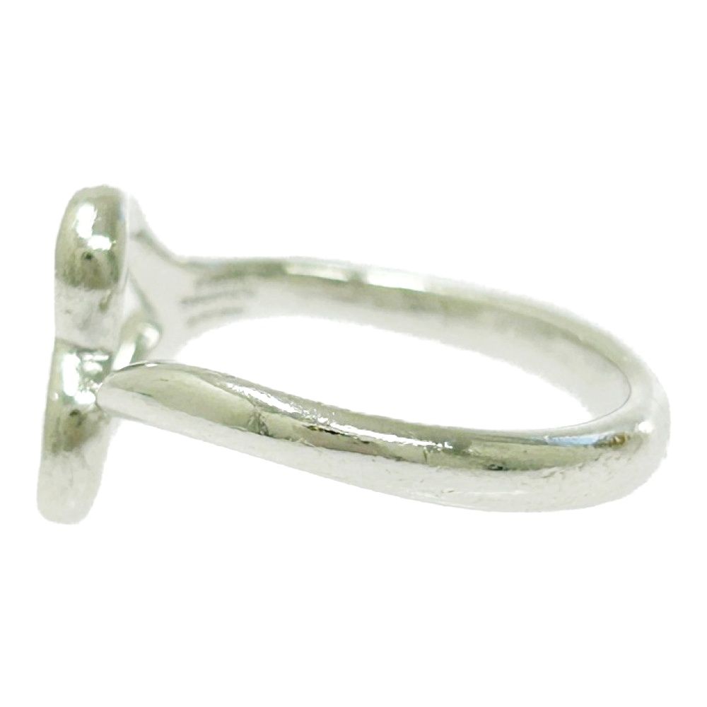 中古】TIFFANY&Co. ティファニー シルバー オープンハート リング 2.4g