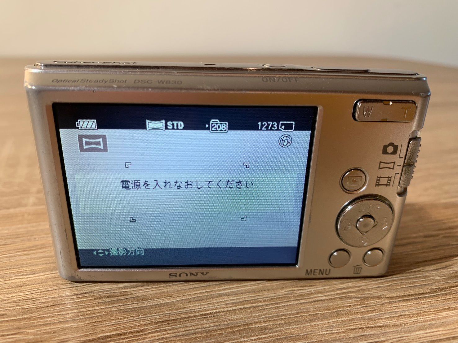 7748 Sony ソニー Cyber-shot DSC-W830 シルバー デジカメ ジャンク品