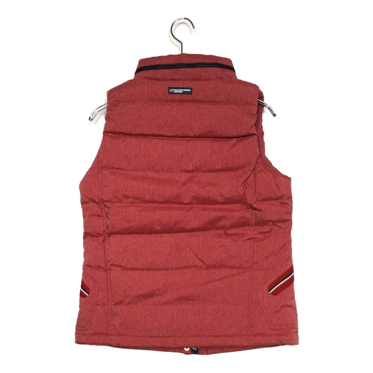 マスターバニーエディション 2way ダウンジャケット ベスト 赤 サイズ1 中古 レディース マスターバニーエディション MASTER BUNNY EDITION