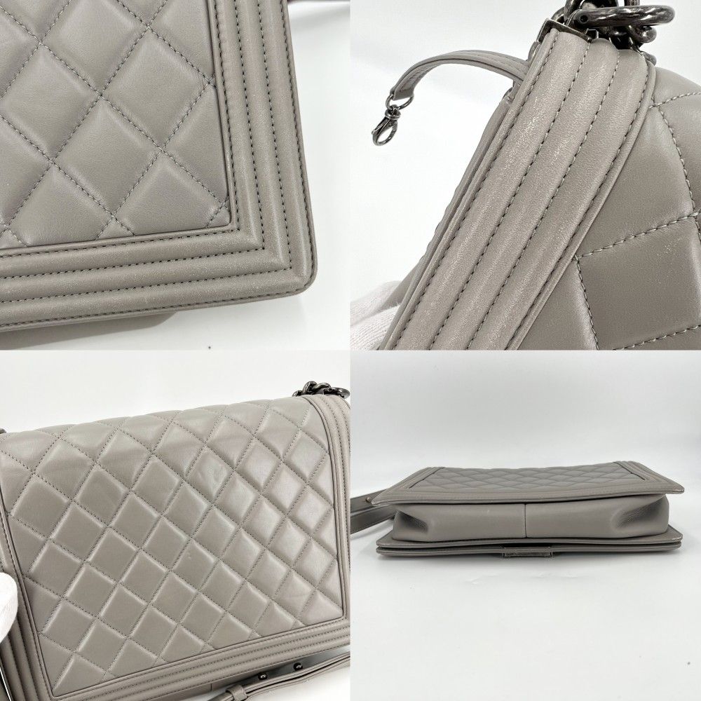 シャネル ショルダーバッグ レディース マトラッセ ラージ ボーイ