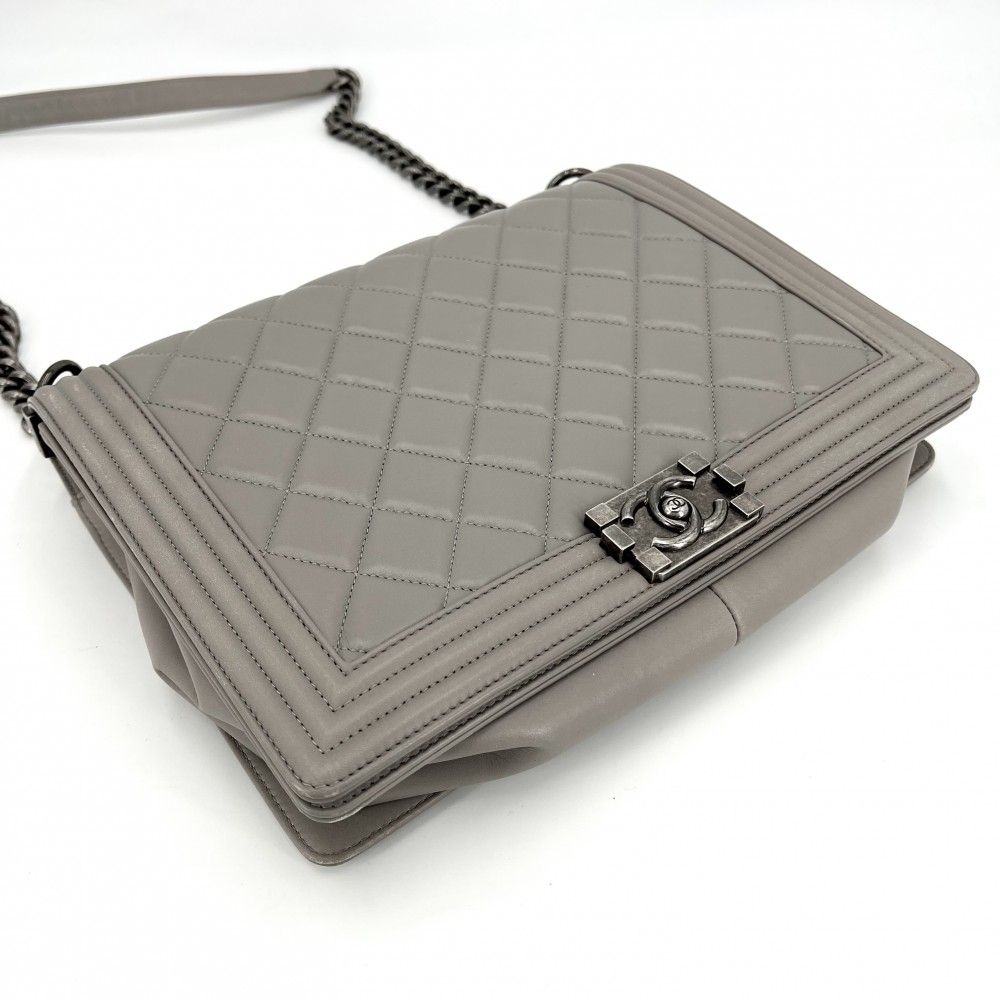 シャネル ショルダーバッグ レディース マトラッセ ラージ ボーイ