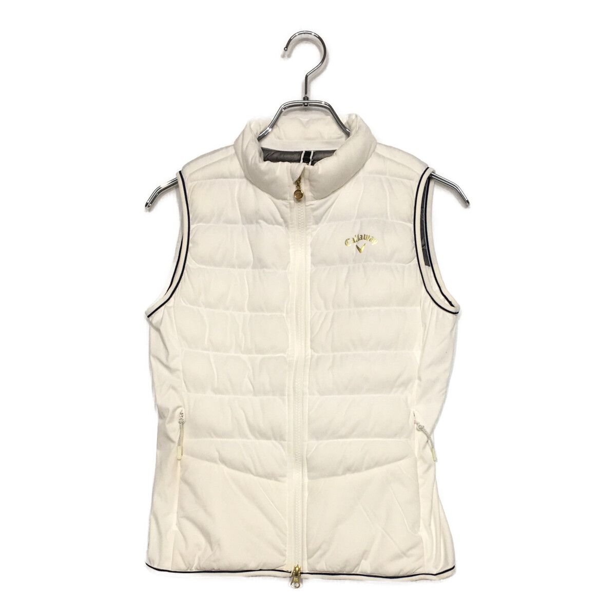 中古 レディース キャロウェイ Callaway ベスト S 白 ホワイト 中綿