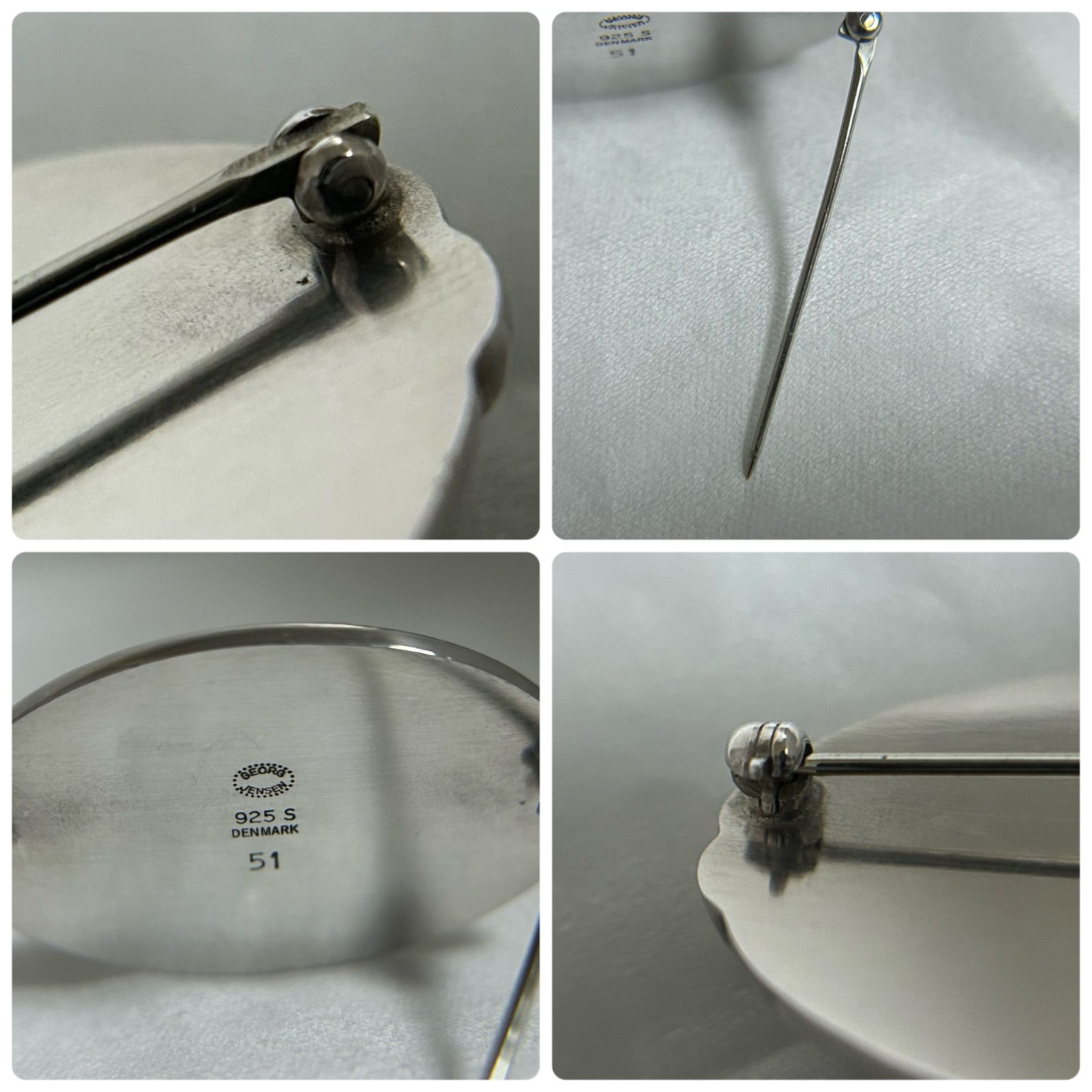ジョージジェンセン ブローチ 51 ヴィンテージ 925 Georg Jensen