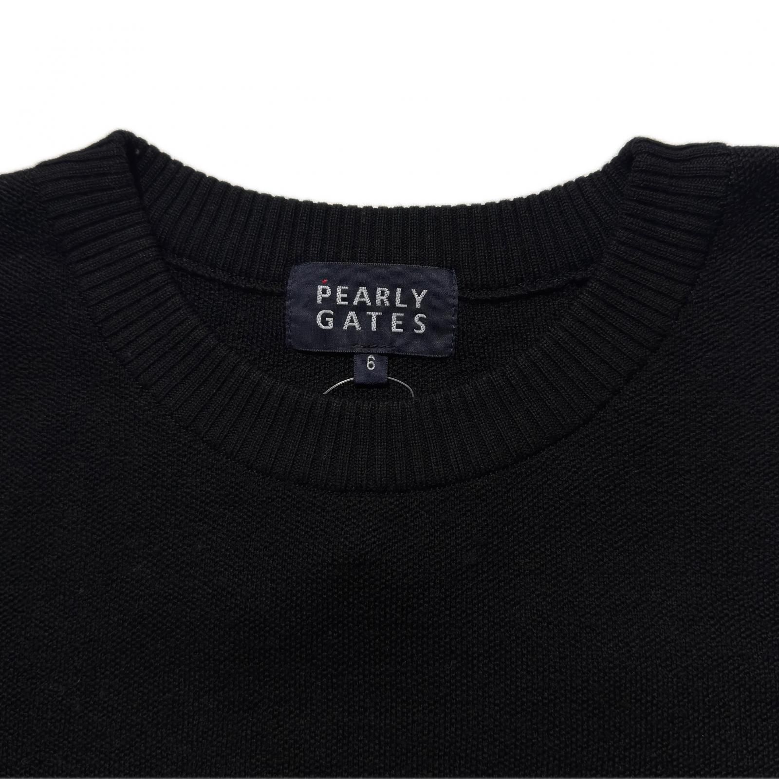 中古 メンズ パーリーゲイツ PEARLY GATES セーター 6(LL) 黒×オレンジ