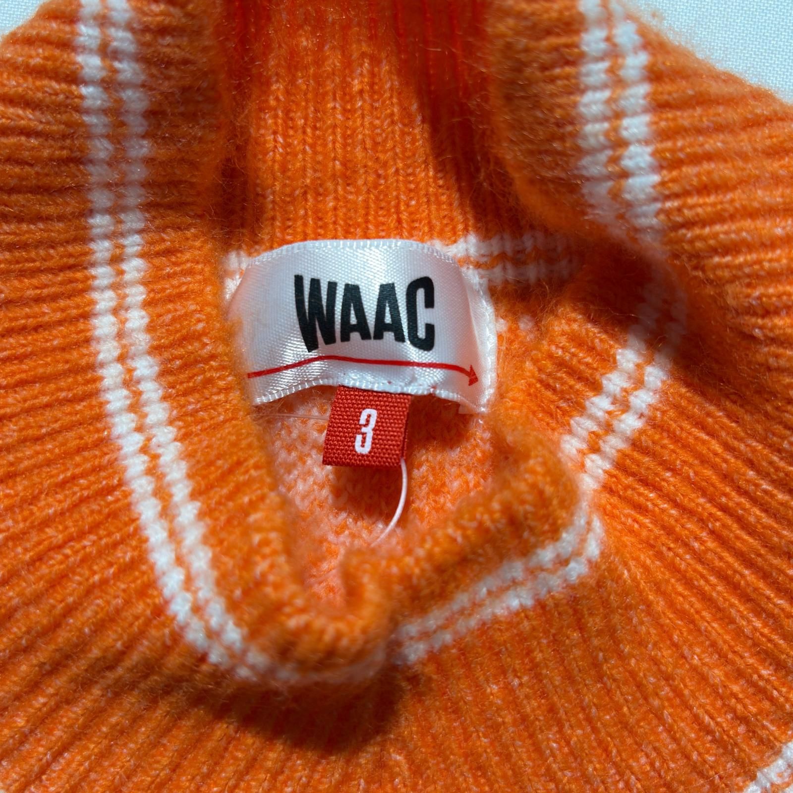 中古 レディース ワック WAAC セーター 3(L) オレンジ トランプ柄