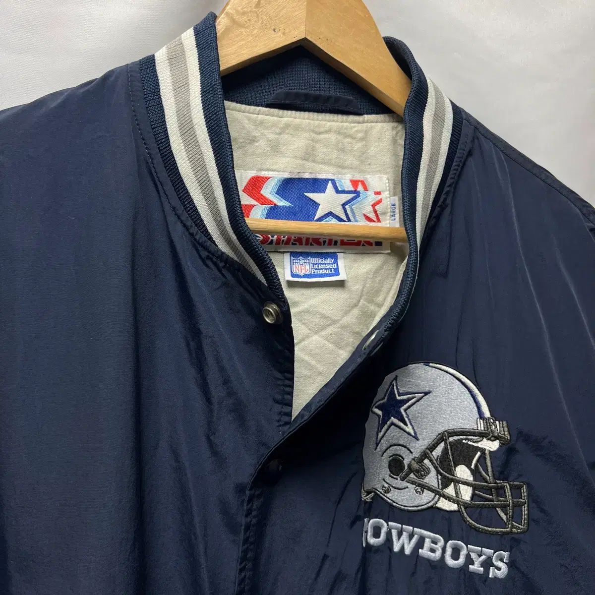 正規品/L スターター NFL 90s ダラス カウボーイズ ネイビー