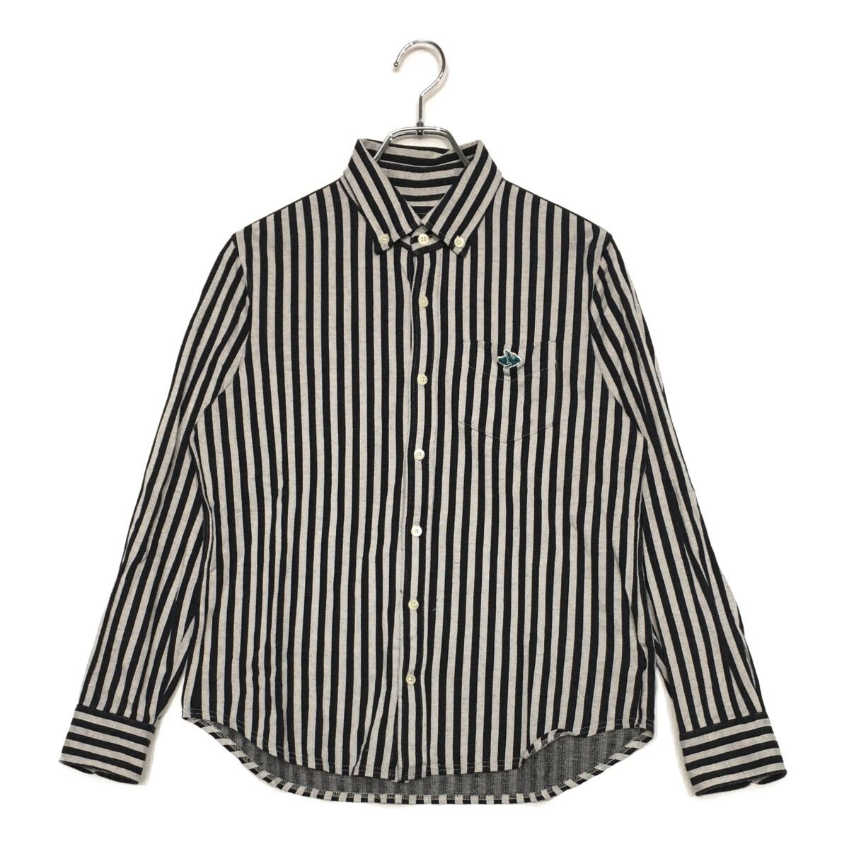 中古 メンズ パーリーゲイツ PEARLY GATES 長袖シャツ 4(M) 紺×グレー