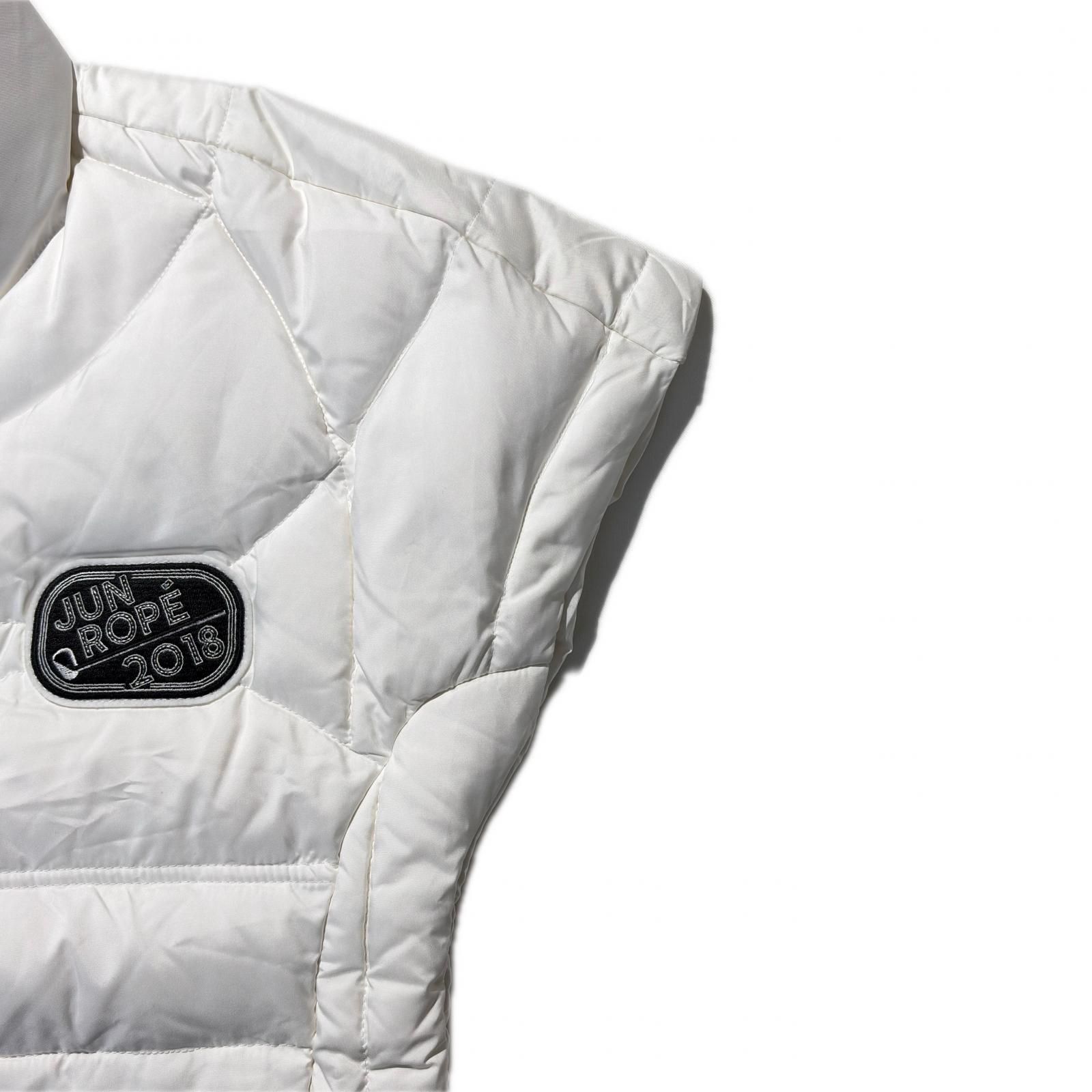 未使用品 レディース ジュン＆ロペ JUN&ROPE ダウンベスト M 白