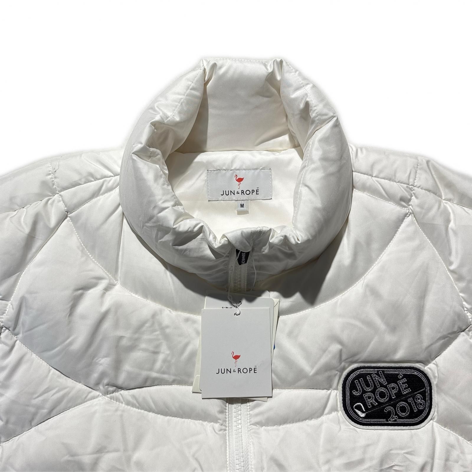 未使用品 レディース ジュン＆ロペ JUN&ROPE ダウンベスト M 白