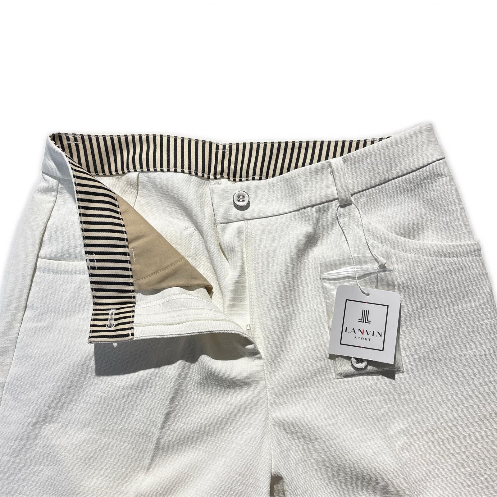 LANVIN レディースゴルフパンツ 未使用品 未使用品 レディース ランバンスポール LANVIN SPORT パンツ 38(M) 白