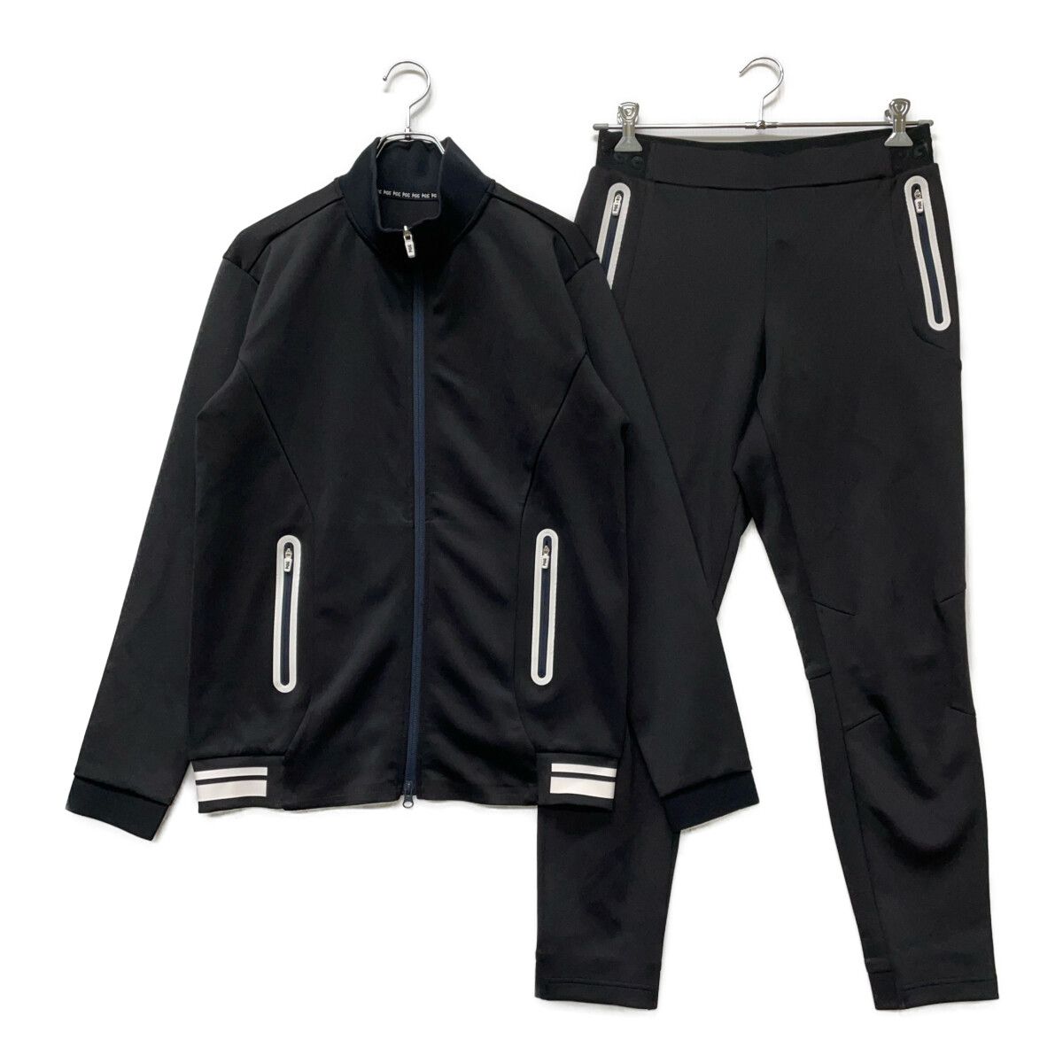 中古 メンズ ピージージー PGG セットアップ 6(LL) 黒 ブラック 長袖