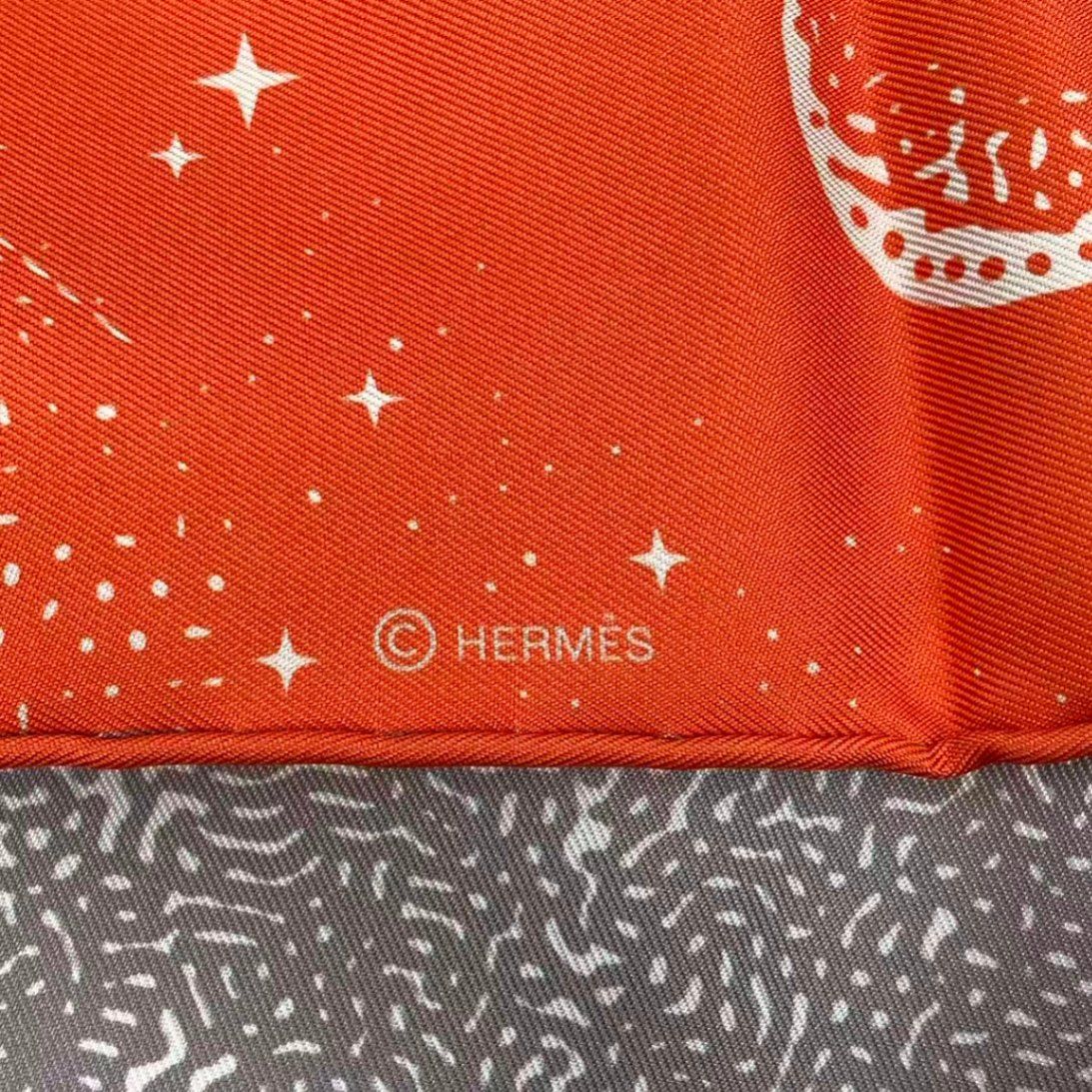 新品同様 HERMES エルメス スカーフ カレ90 シルク クレールドゥ