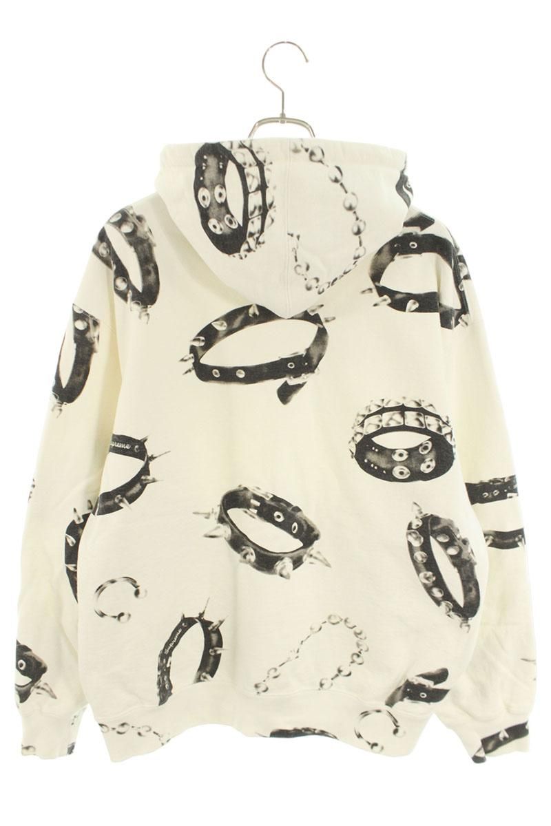 シュプリーム Studded Collars Hooded Sweatshirt スタッズプリント