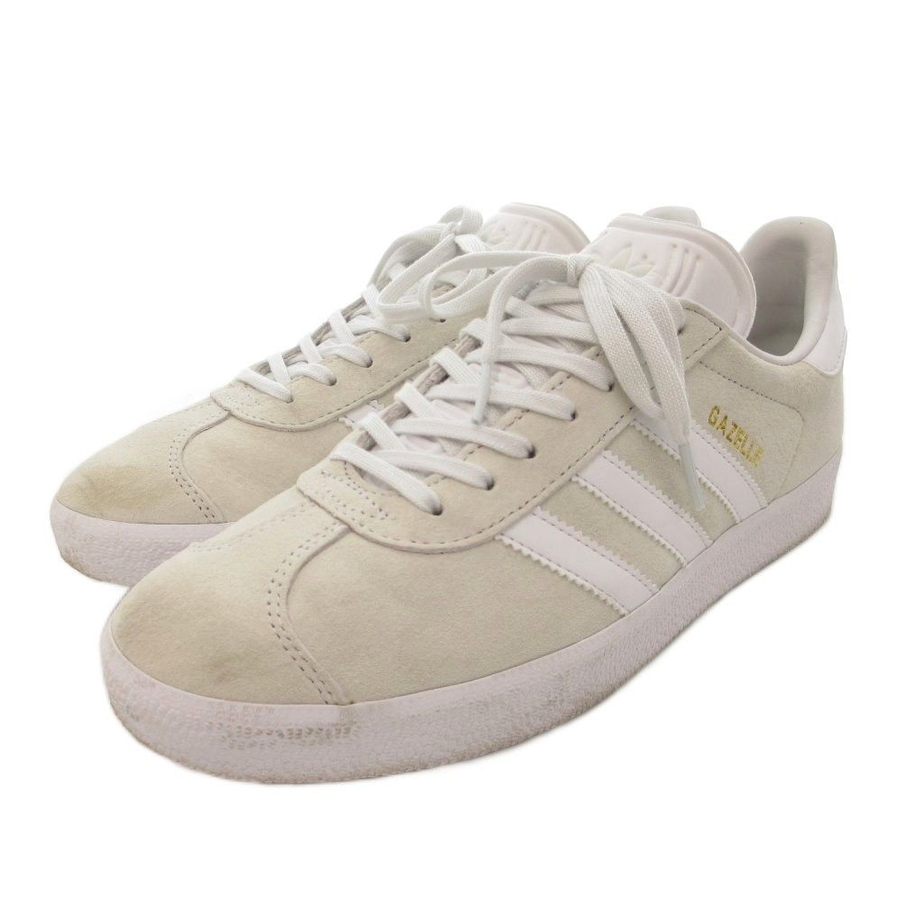 アディダス adidas ガゼル スニーカー 25.5cm シューズ ローカット スリーストライプス 白 ホワイト B22467 /AE