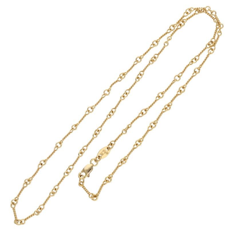 クロムハーツ 22K NECKCHAIN T18/ツイストチェーン18inch オールド