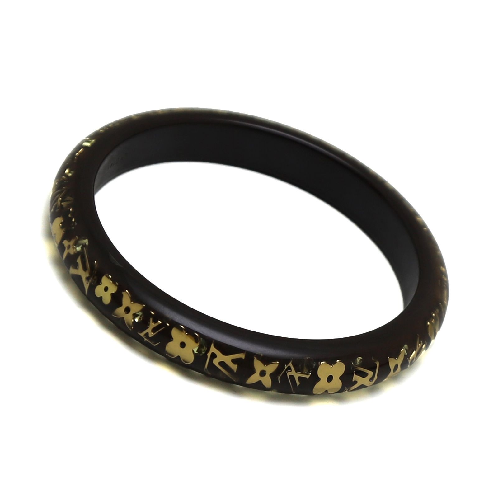 ルイヴィトン ブラスレ アンクルージョン バングル ブラウン ゴールド