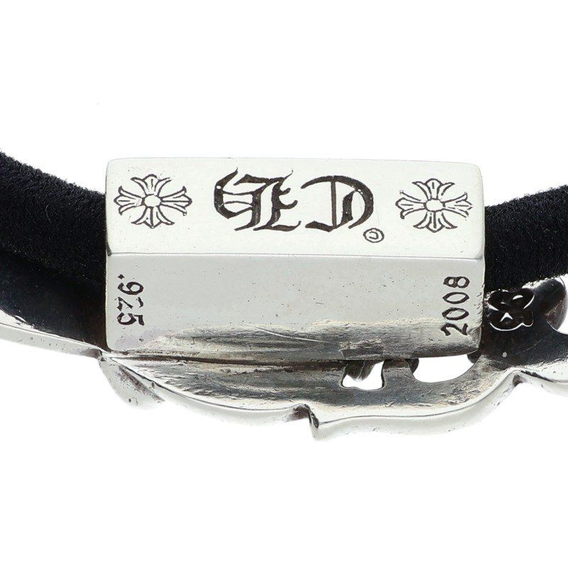 クロムハーツ HAIRBAND/ダガーハートボタンヘアゴム シルバーコンチョ