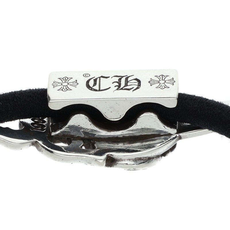 クロムハーツ HAIRBAND/ダガーハートボタンヘアゴム シルバーコンチョ