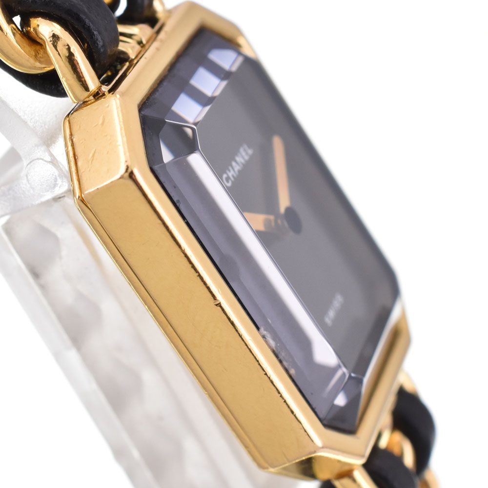 シャネル CHANEL H0001 プルミエール L GP/レザー クォーツ レディース