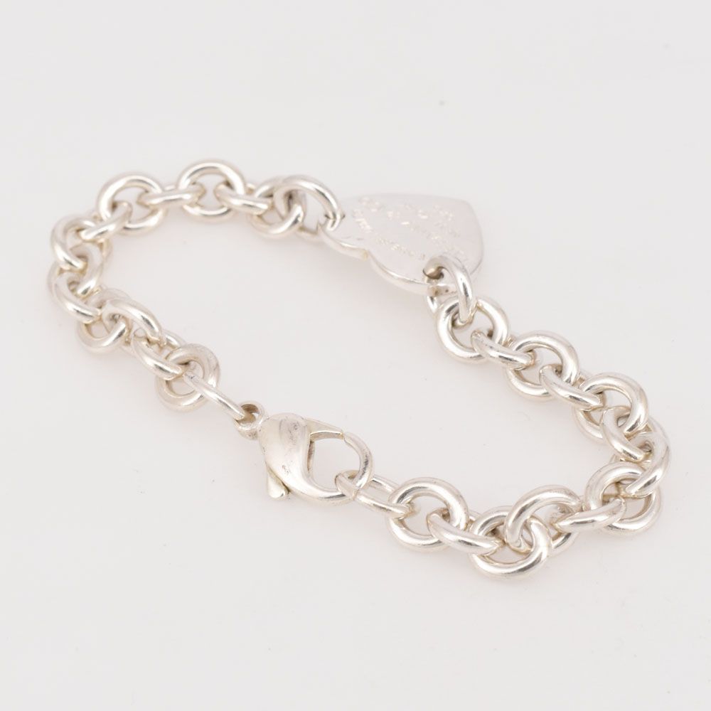 TIFFANY&Co.】ティファニー オープンハートブレスレット Sv925 2.5g