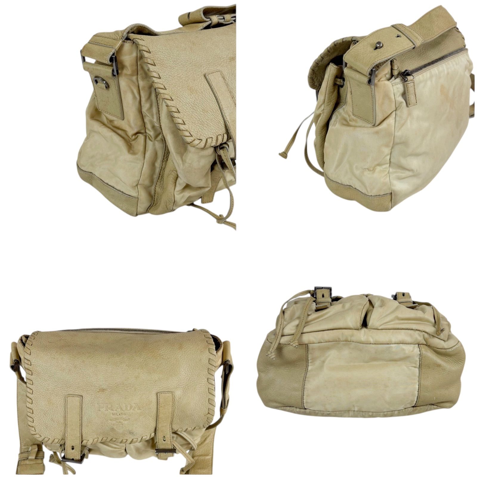 プラダ PRADA Wポケット クロスボディバッグ テスートナイロン