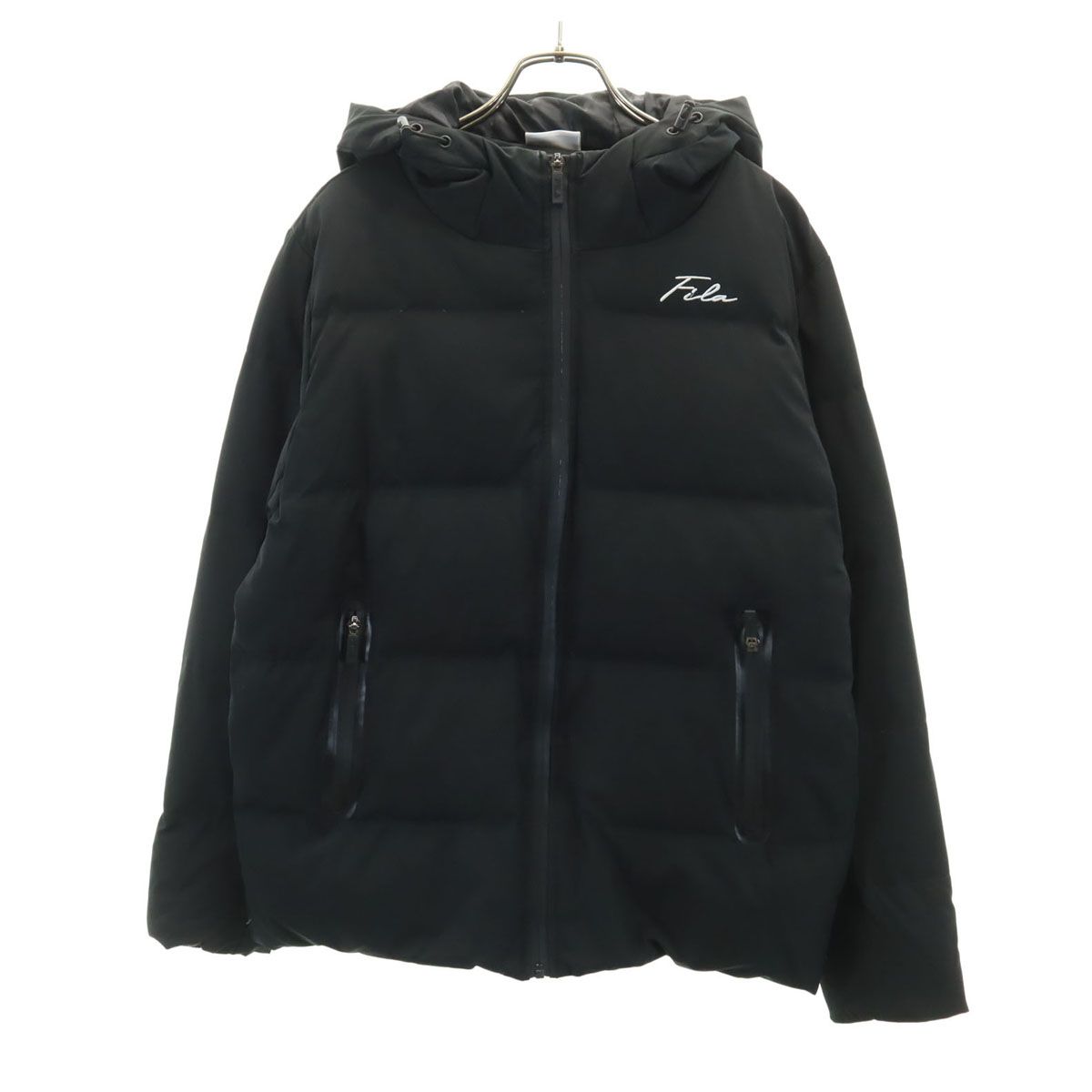 FILA フィラ ダウンジャケット M ブラック メンズ 古着 - メルカリ