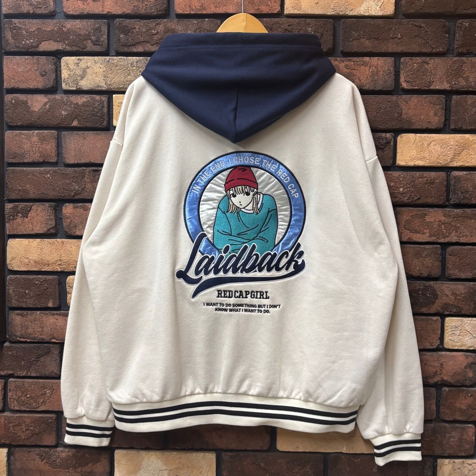 RED CAP GIRL 裏毛フード付きスタジャン】レッドキャップガール 長袖 