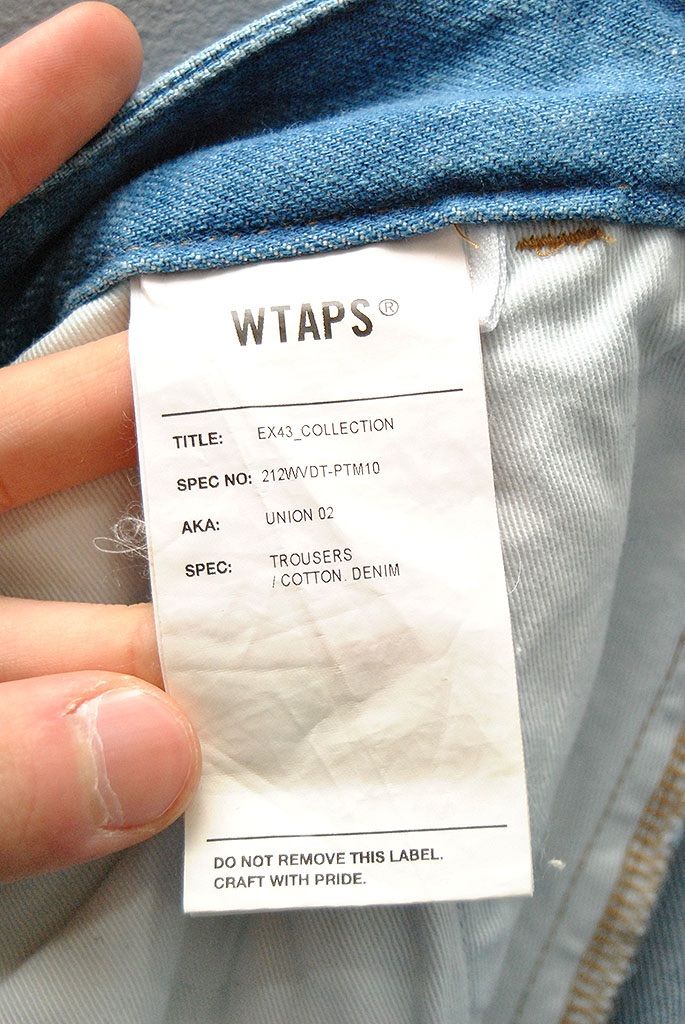 WTAPS UNION 02 TROUSERS COTTON DENIM ダブルタップス 21AW デニム
