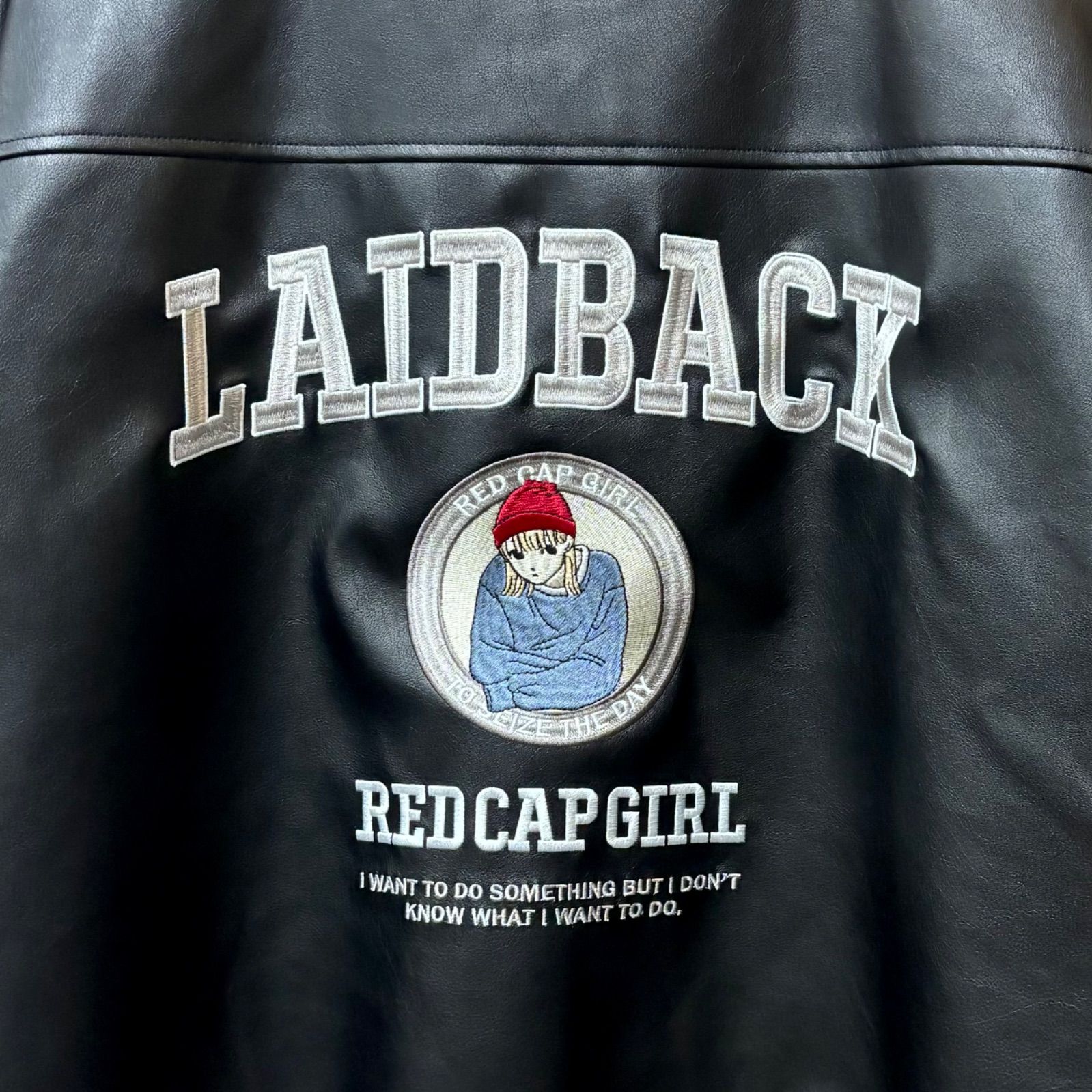 RED CAP GIRL PUレザースタジャン】レッドキャップガール 長袖 合成 