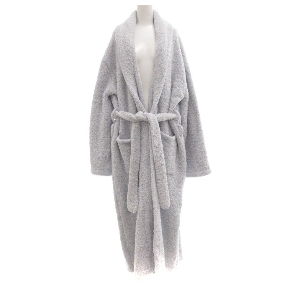 カシウェア kashwere タグ付き バスローブ L ガウン ロング 水色