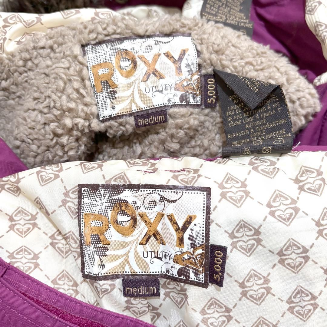 美品】ROXY スキースノボウェア セットアップ M パープルピンク - メルカリ