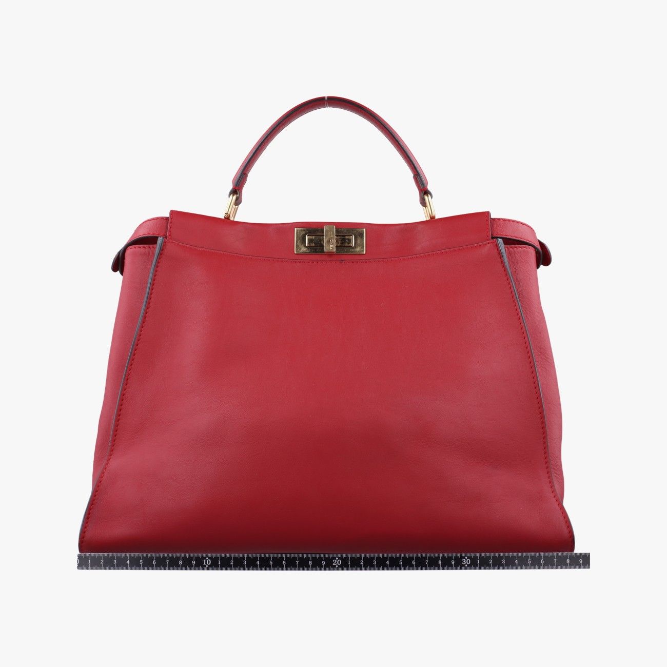 フェンディFendiピーカブー ラージ レッド レザー 8BN210 8BN210-81R