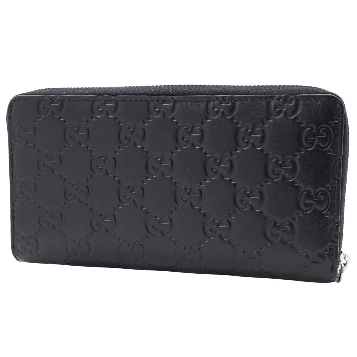 GUCCI グッチ グッチシマ GGメタルロゴプレート　長財布　1217-③ GUCCI(グッチ) グッチシマ GGロゴ ラウンドファスナー 長財布 ロング