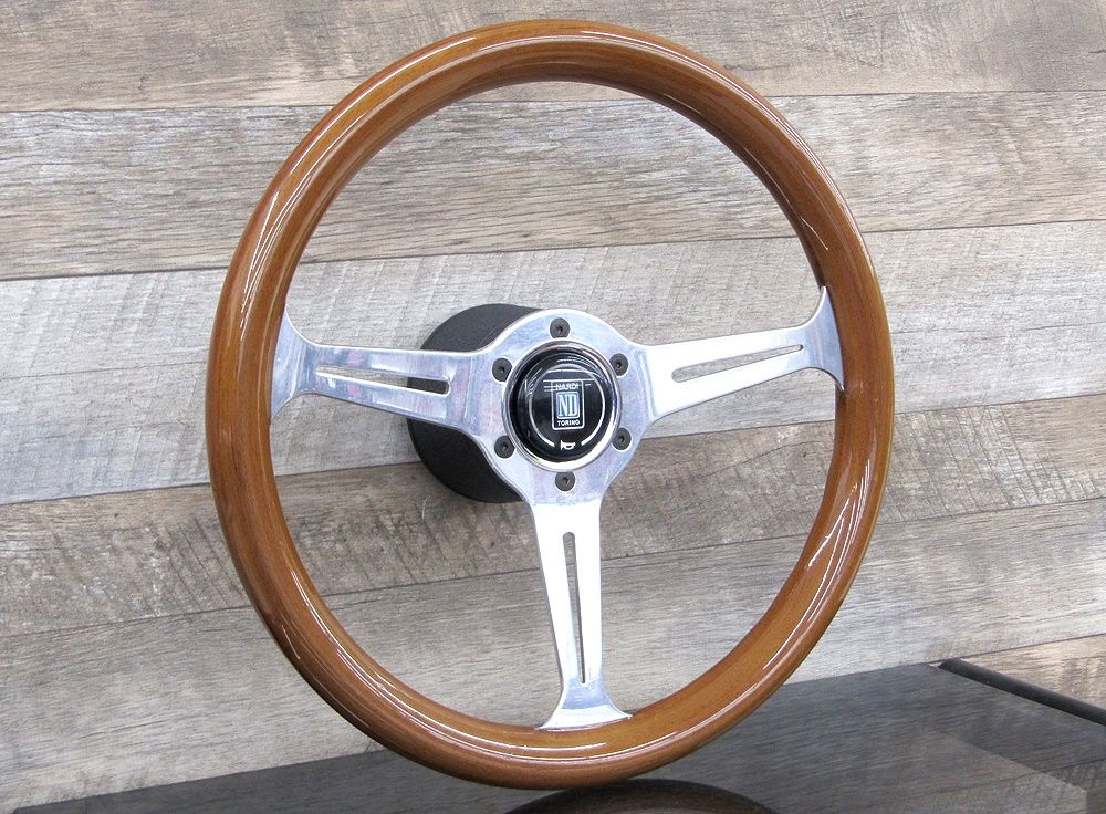 NARDI ナルディ TORINO ウッドステアリング ハンドル 直径約35cm カー