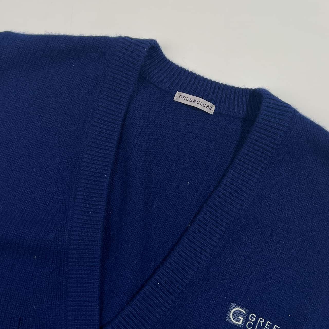 カシミヤ100% GREENCLUBS グリーンクラブ 前開き ニット ベスト 3 